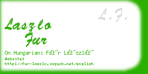 laszlo fur business card